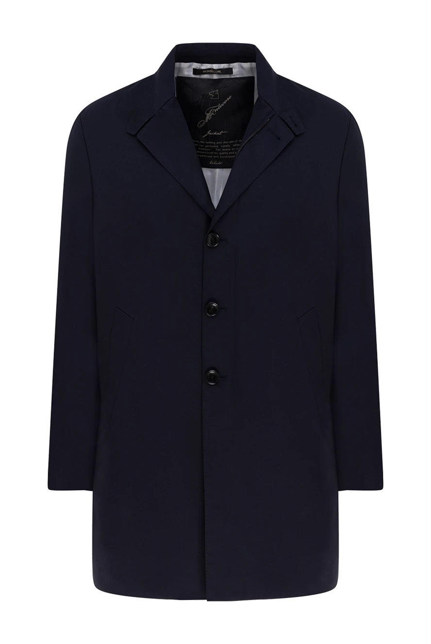 Montecore man blue polyester and viscose coat for men buy with prices and photos 151564