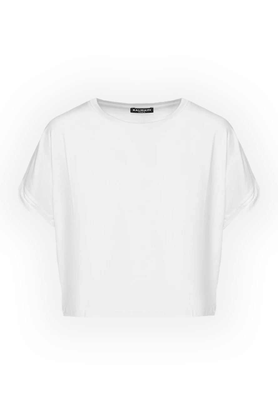 Balmain футболка жіноча біла укорочена 151744 - фото 1