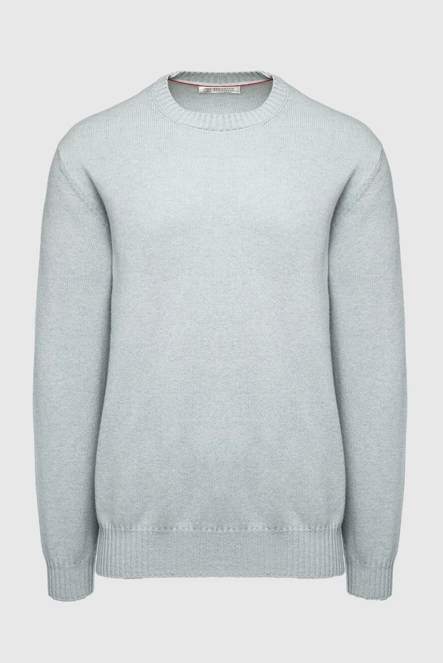 Brunello Cucinelli man cashmere jumper gray for men buy with prices and photos 151913 - photo 1