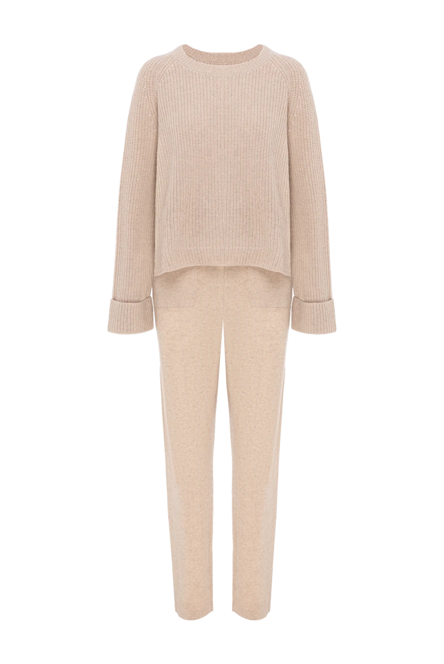 Max&Moi woman walking suit made of wool and cashmere beige for women 151969 - photo 1