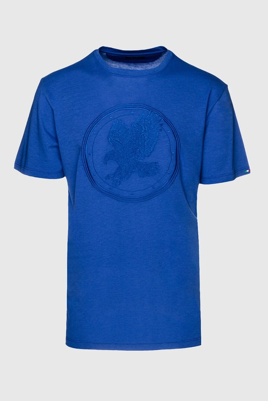 Stefano Ricci cotton and modal blue men's t-shirt 152235 - photo 1