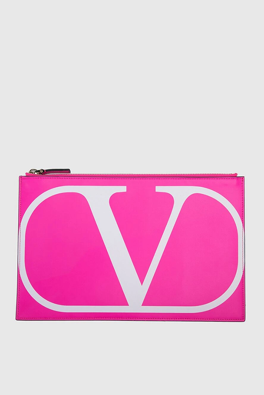 Valentino жіночі косметичка зі шкіри рожева жіноча купити фото з цінами 152374