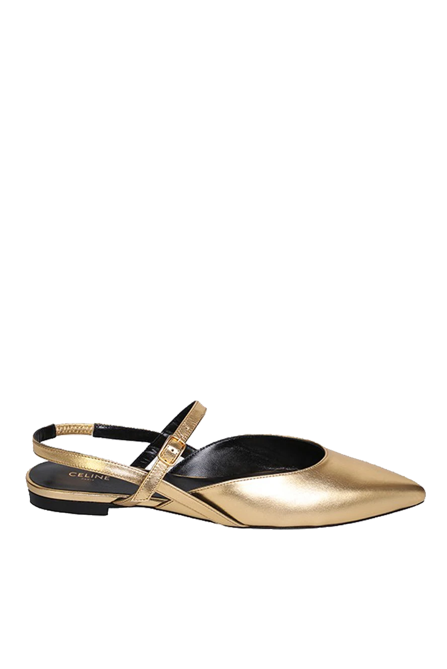 Celine woman golden leather shoes for women buy with prices and photos 152398 - photo 1