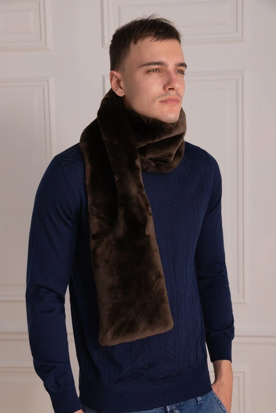 Svevo чоловічі шарф з кашеміру коричневий чоловічий купити фото з цінами 152603