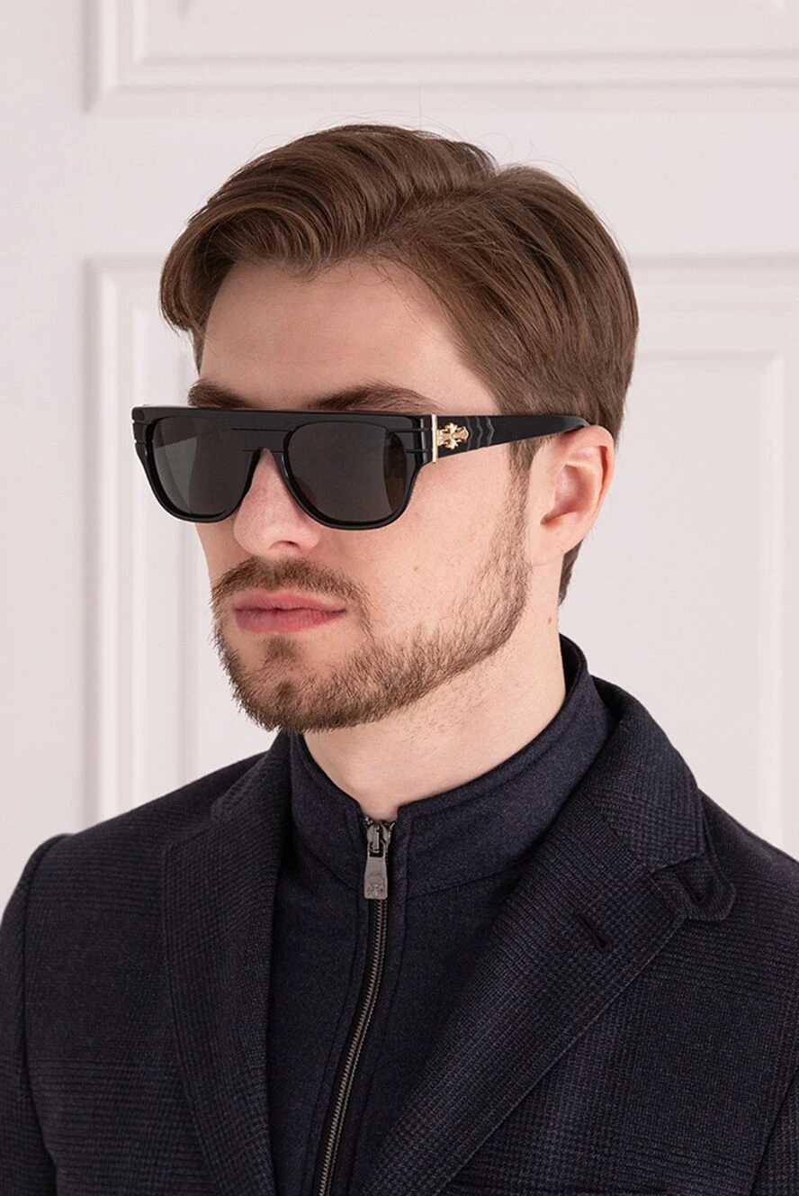Chrome Hearts чоловічі окуляри для захисту від сонця з металу та пластику чорні чоловічі купити фото з цінами 152707