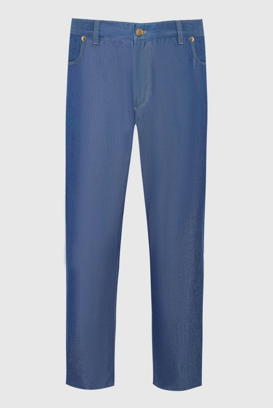 Zilli мужские джинсы из хлопка синие мужские купить с ценами и фото 152856 - фото 1