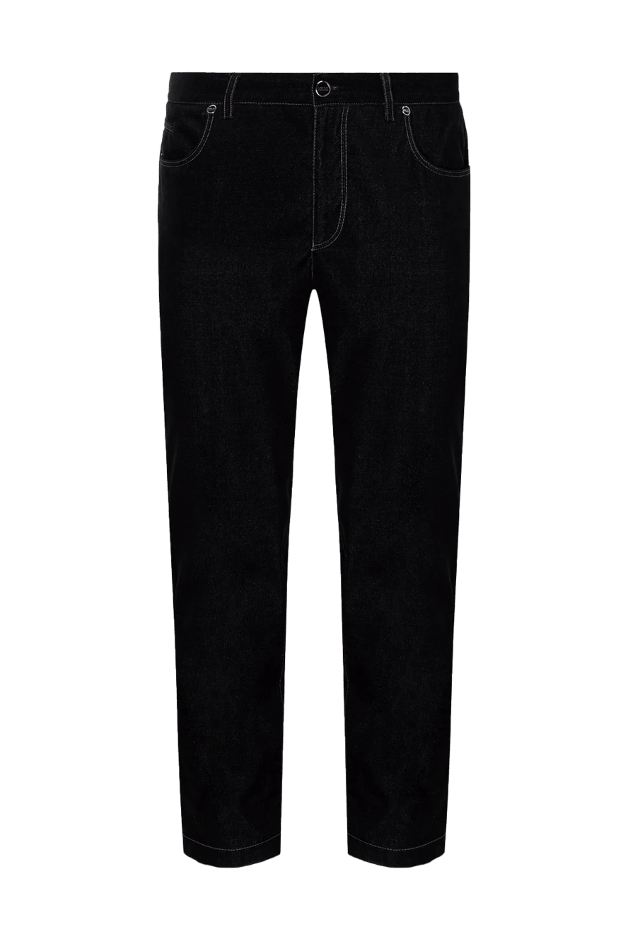 Zilli мужские джинсы из хлопка и полиэстера черные мужские купить с ценами и фото 152904 - фото 1