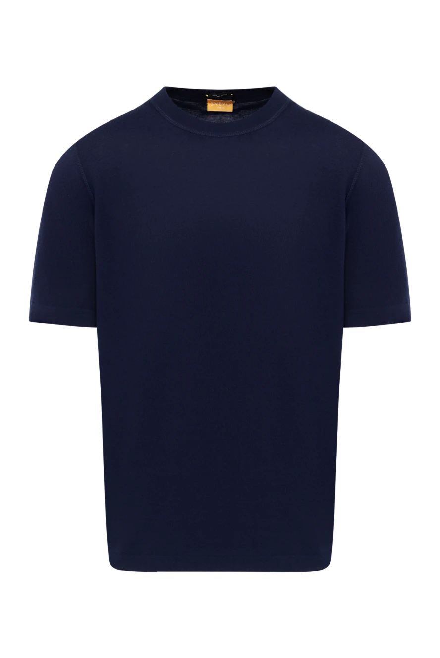 Svevo a laconic cotton jumper in a rich blue color 196551 - photo 1