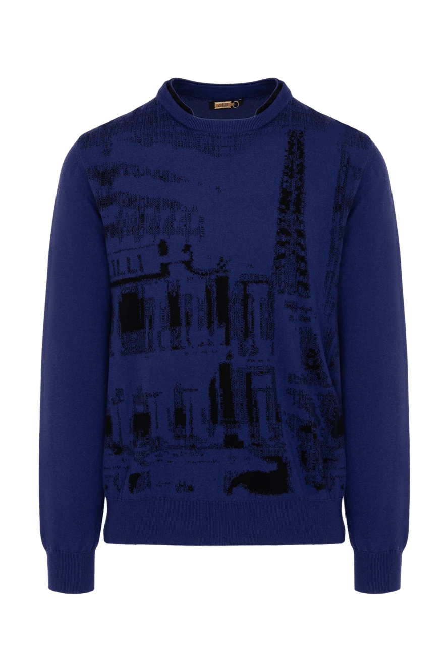 Zilli man cashmere jumper blue for men buy with prices and photos 153497 - photo 1