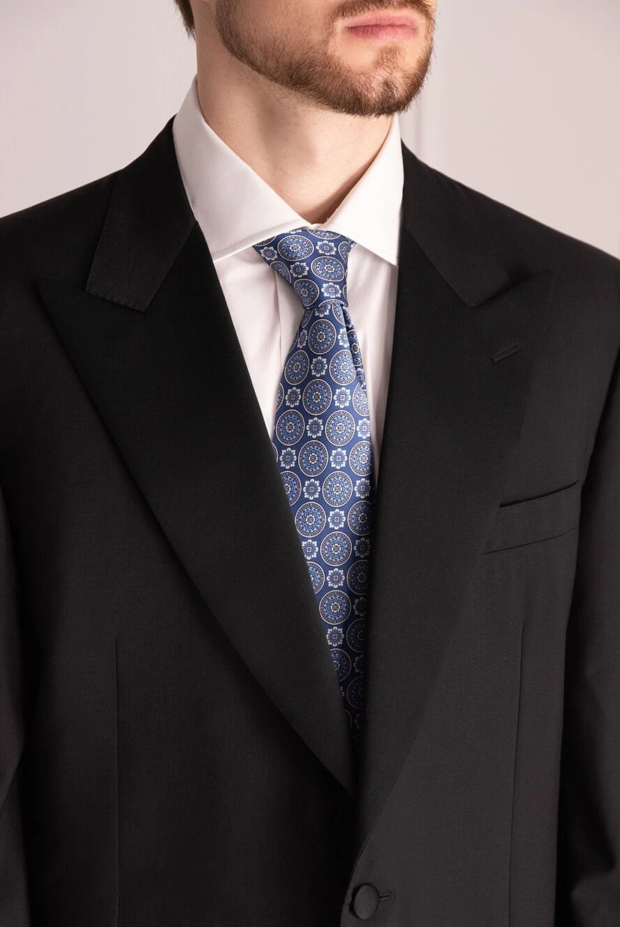 Corneliani чоловічі краватка з шовку синя чоловіча купити фото з цінами 153827 - фото 2