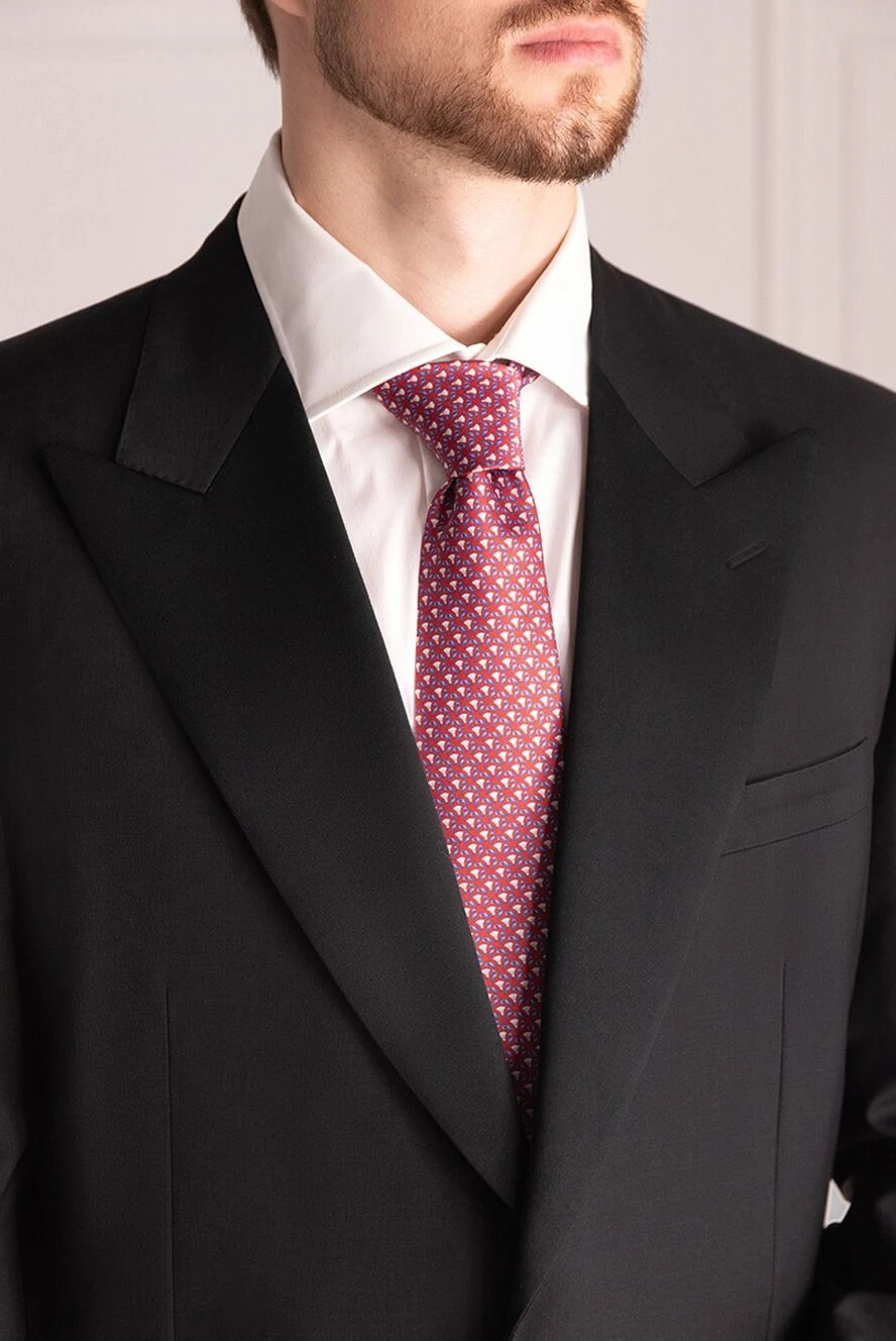 Corneliani мужские галстук из шелка красный мужской купить с ценами и фото 153831 - фото 2
