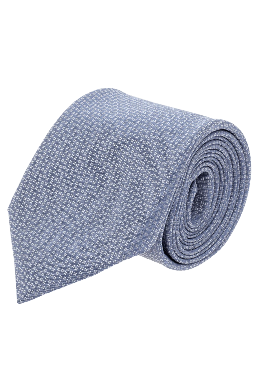 Corneliani мужские галстук из шелка голубой мужской купить с ценами и фото 153838 - фото 1
