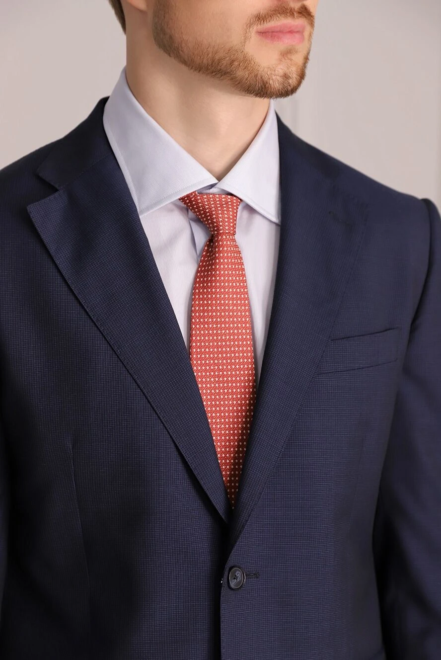 Corneliani мужские галстук из шелка бордовый мужской купить с ценами и фото 153845 - фото 2