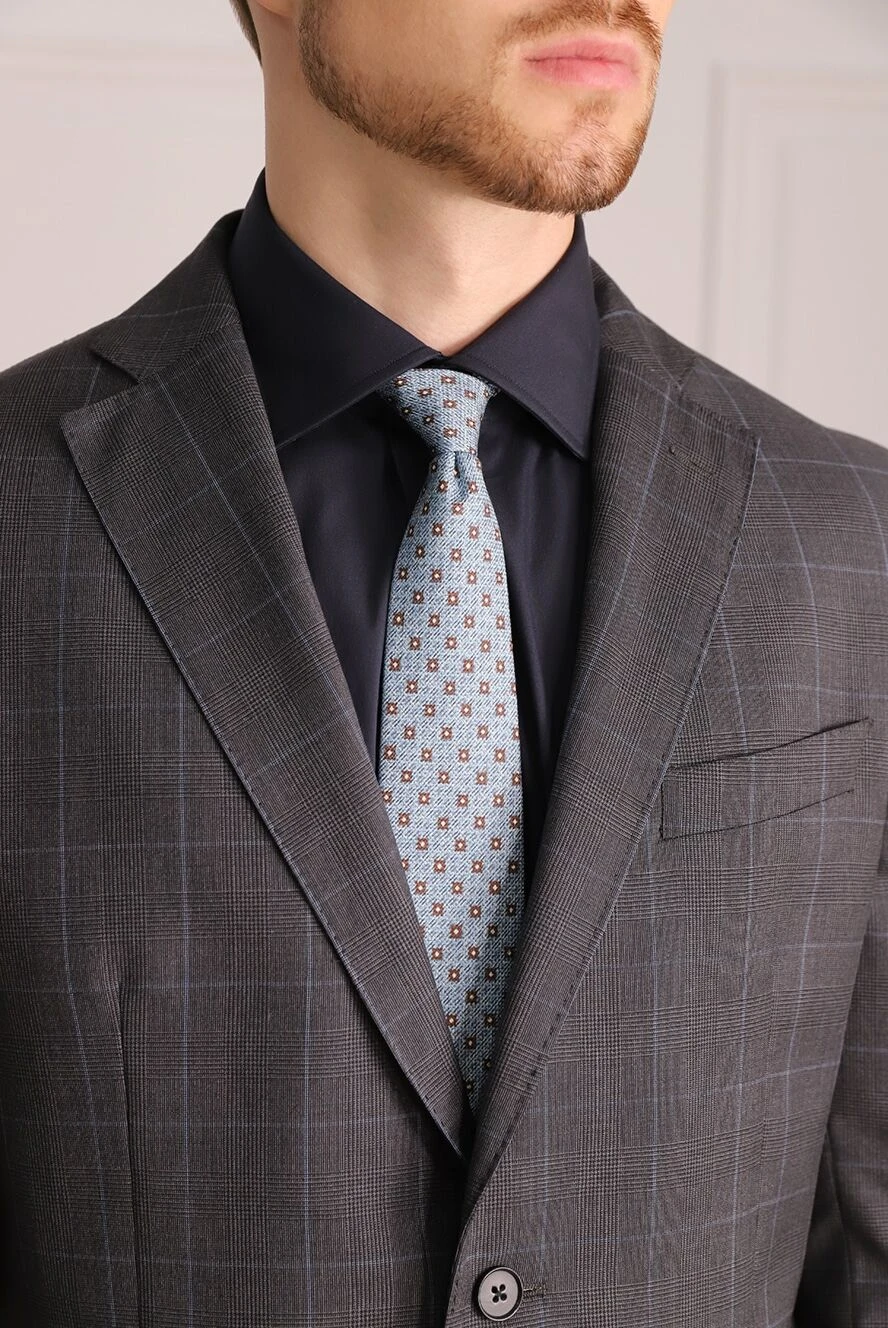Corneliani мужские галстук из шелка серый мужской купить с ценами и фото 153849