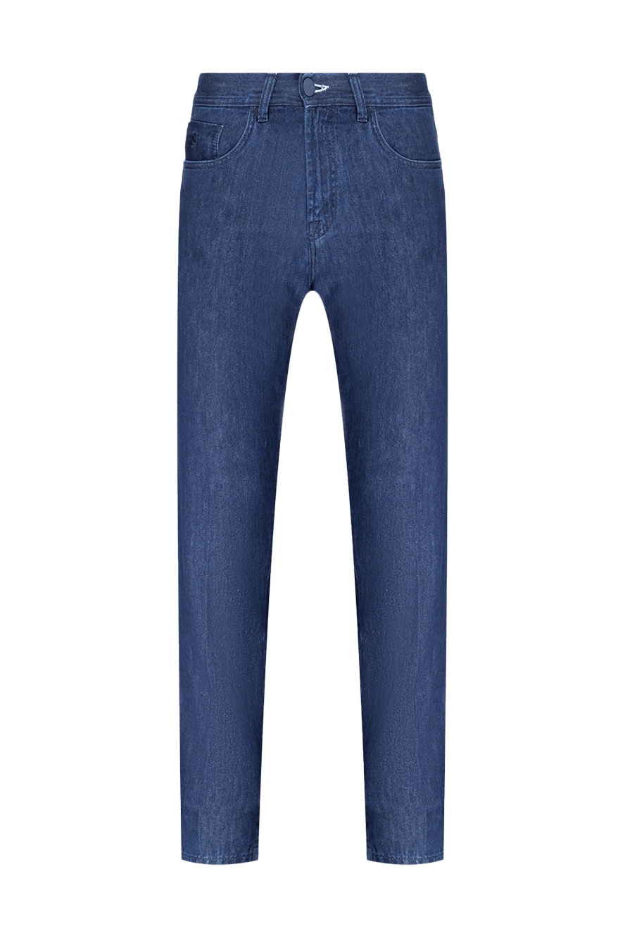 Scissor Scriptor мужские джинсы из хлопка и рафии синие мужские купить с ценами и фото 154022 - фото 1