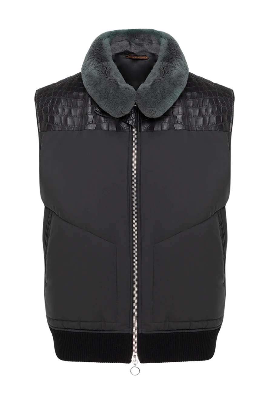 Seraphin man black nylon vest for men 154043 - photo 1