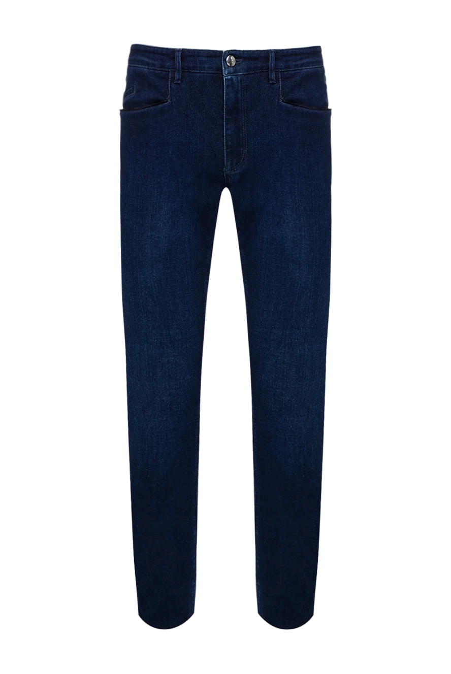 Zilli blue cotton and polyester jeans for men 154145 - photo 1