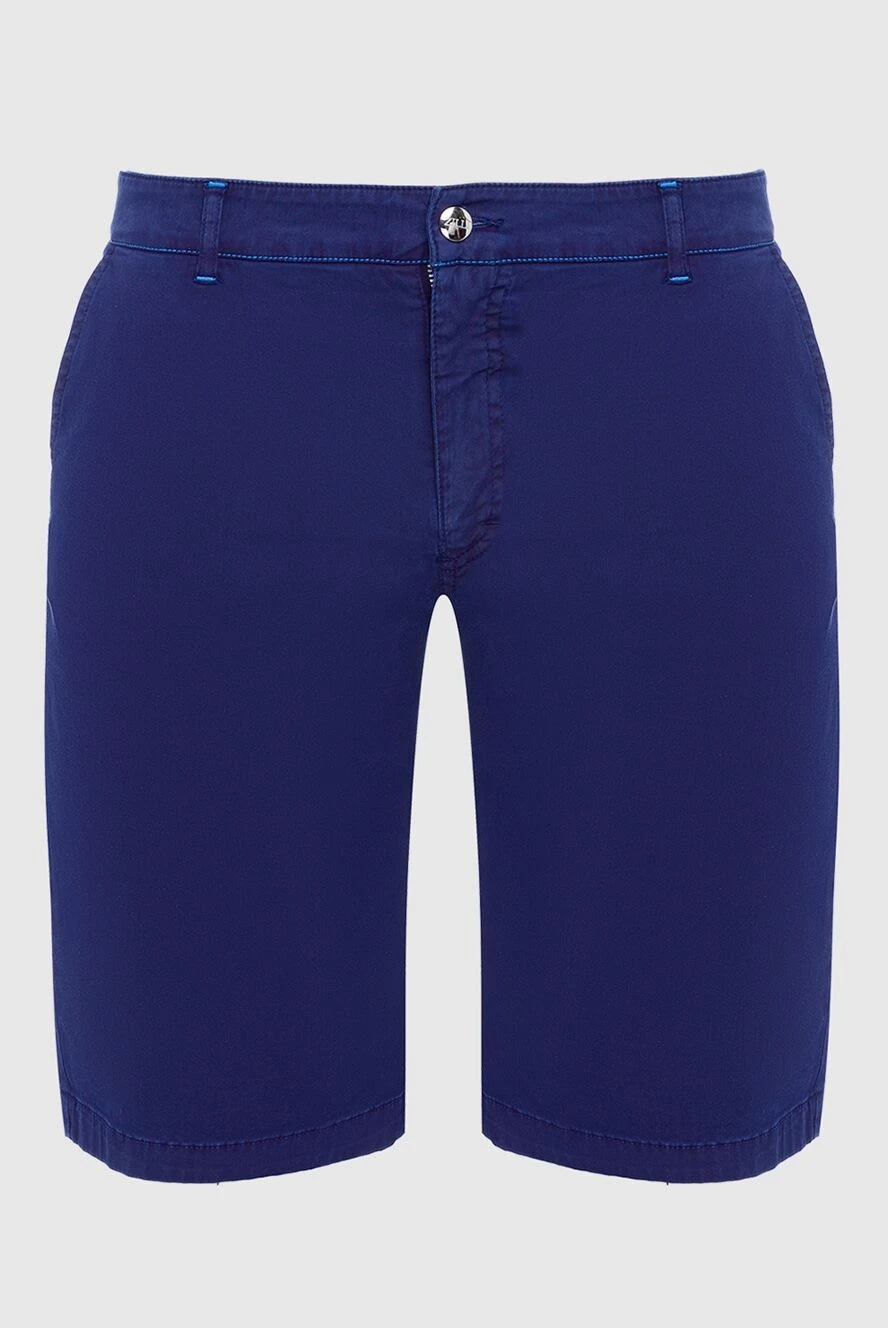 Zilli мужские шорты из хлопка синие мужские купить с ценами и фото 154161 - фото 1