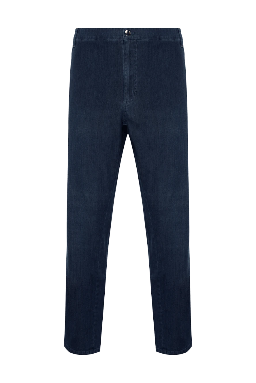 Zilli мужские джинсы из хлопка синие мужские купить с ценами и фото 154168