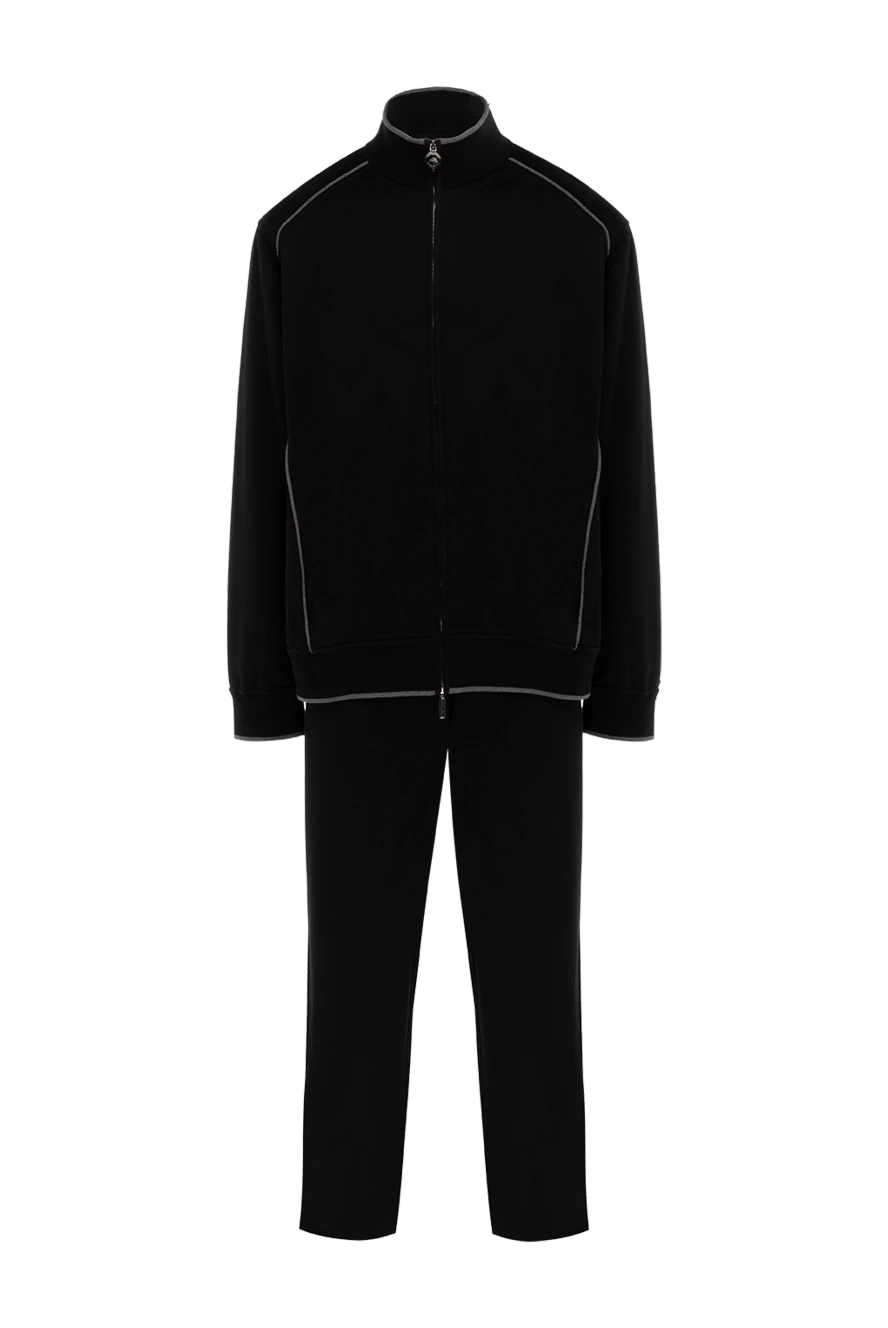 Stefano Ricci костюм спортивный мужской из хлопка и эластана синий 154411 - фото 1