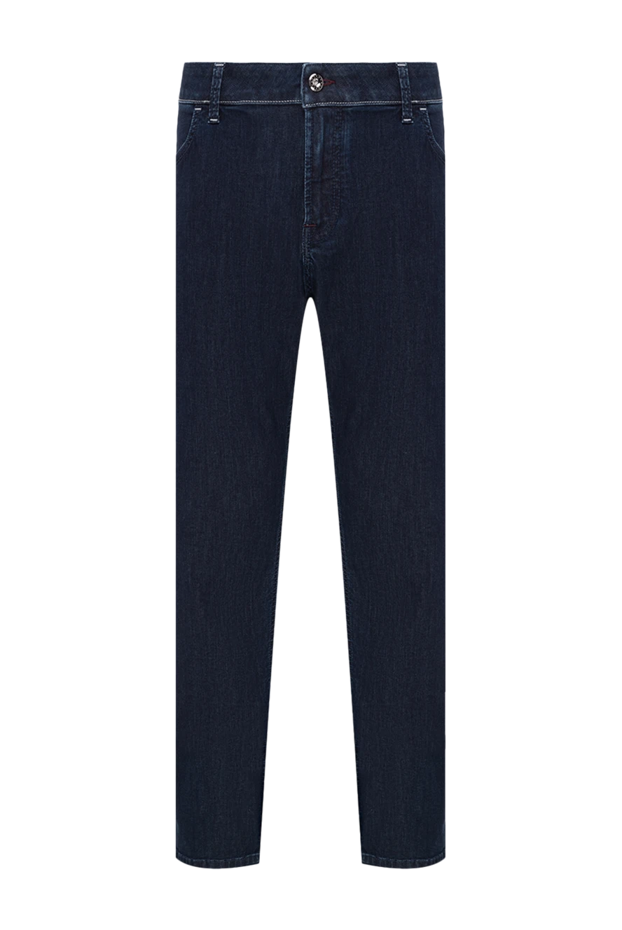 Stefano Ricci джинси з бавовни чоловічі класичний синій 154415 - фото 1