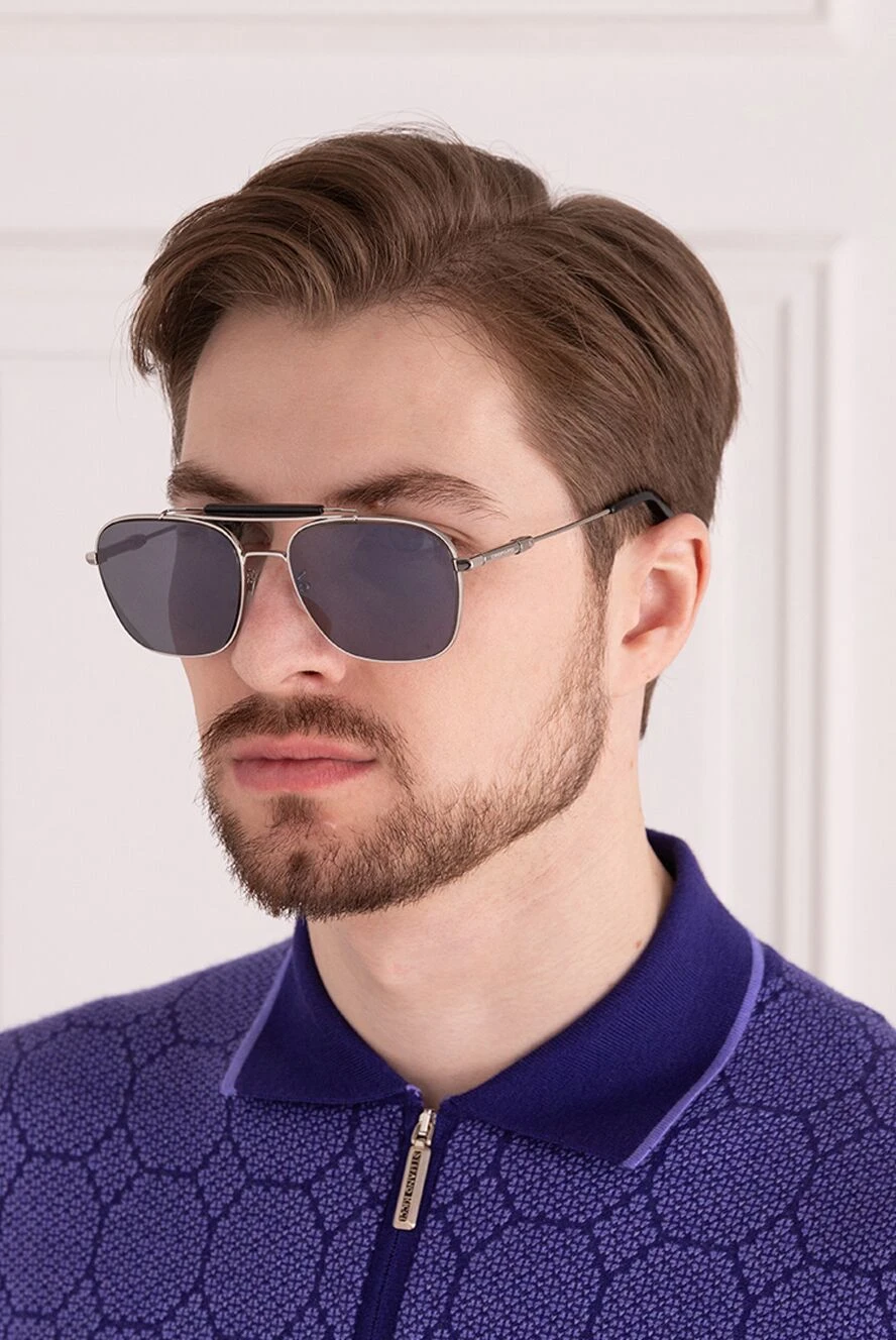 Chopard чоловічі окуляри для захисту від сонця з металу та пластику чорні чоловічі купити фото з цінами 154453 - фото 2
