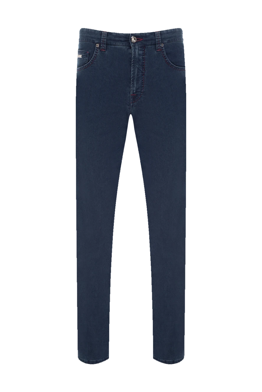Stefano Ricci джинсы из хлопка и полиэстера синие мужские 154893 - фото 1