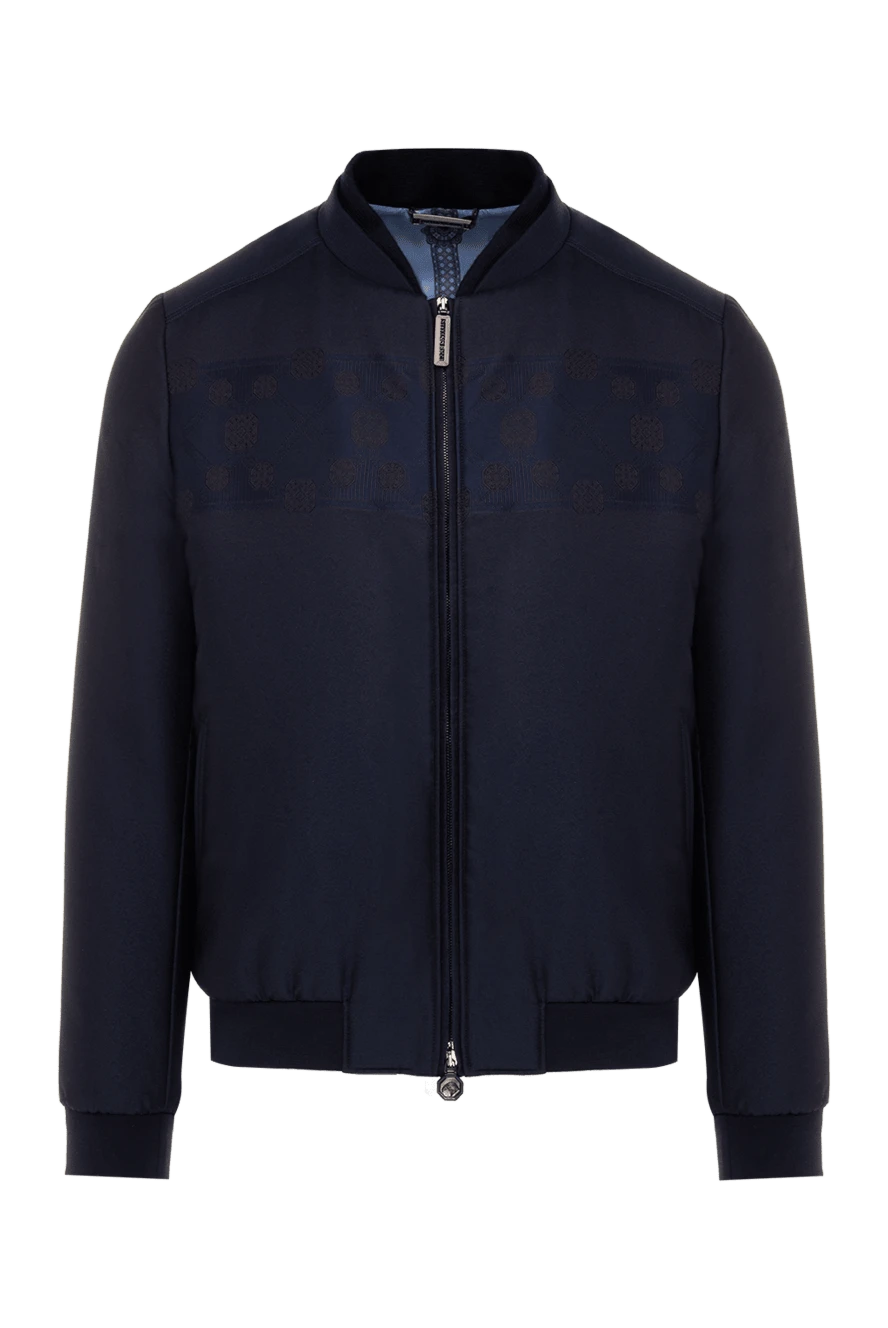 Stefano Ricci куртка из кашемира синяя мужская 154908 - фото 1