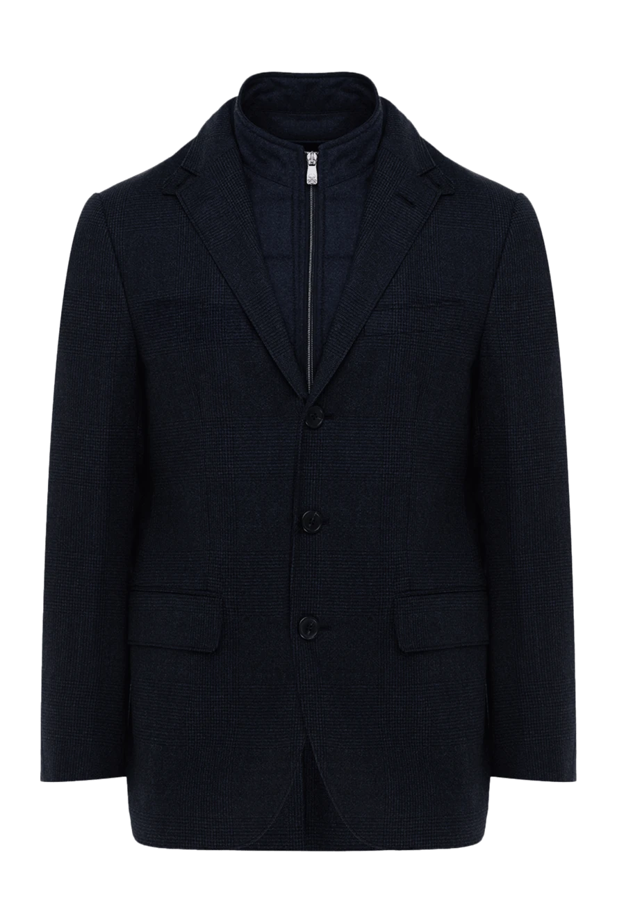 Corneliani мужские пиджак из шерсти синий мужской купить с ценами и фото 155046 - фото 1