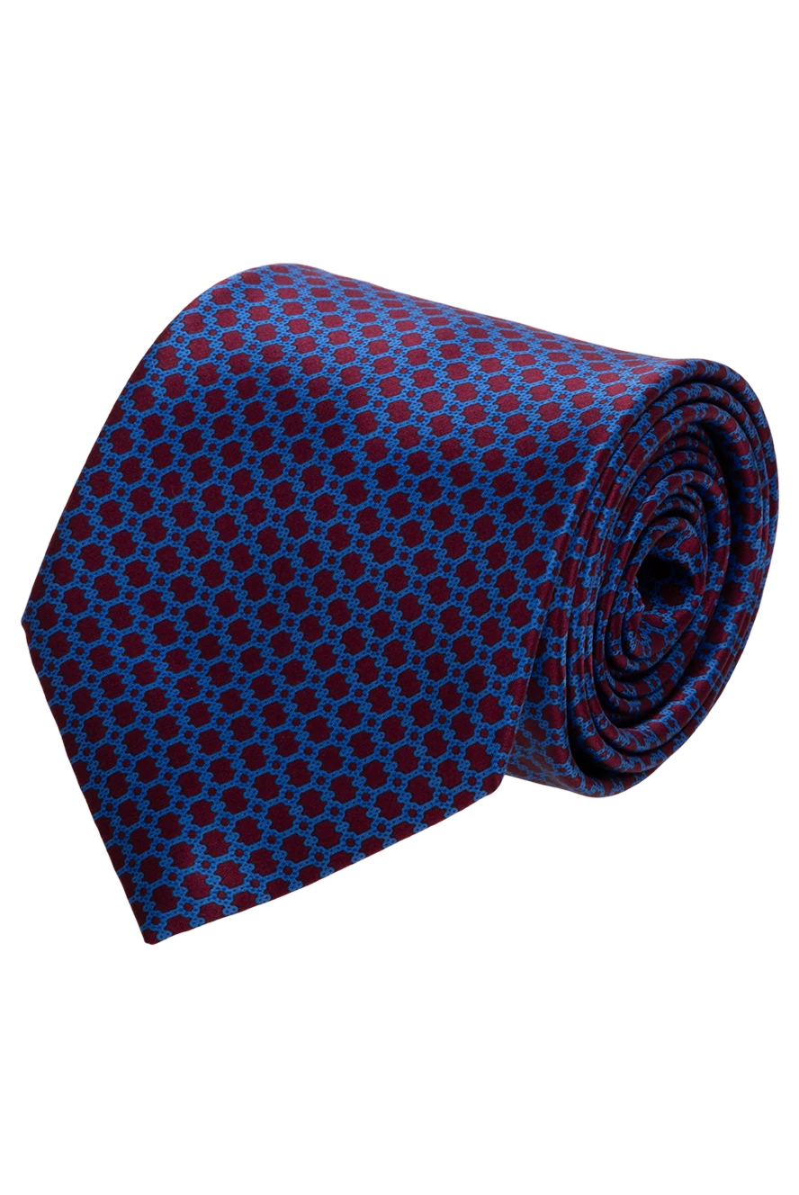Stefano Ricci silk tie in purple tones with a blue pattern 155198 - photo 1