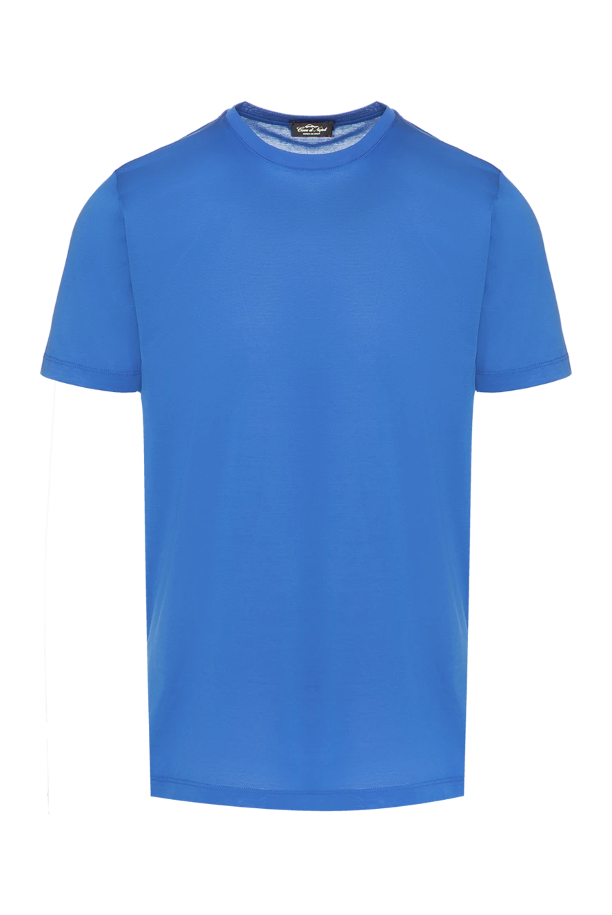 Cesare di Napoli blue cotton t-shirt for men 155373 - photo 1