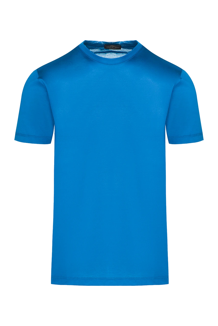 Cesare di Napoli blue cotton t-shirt for men 155386 - photo 1