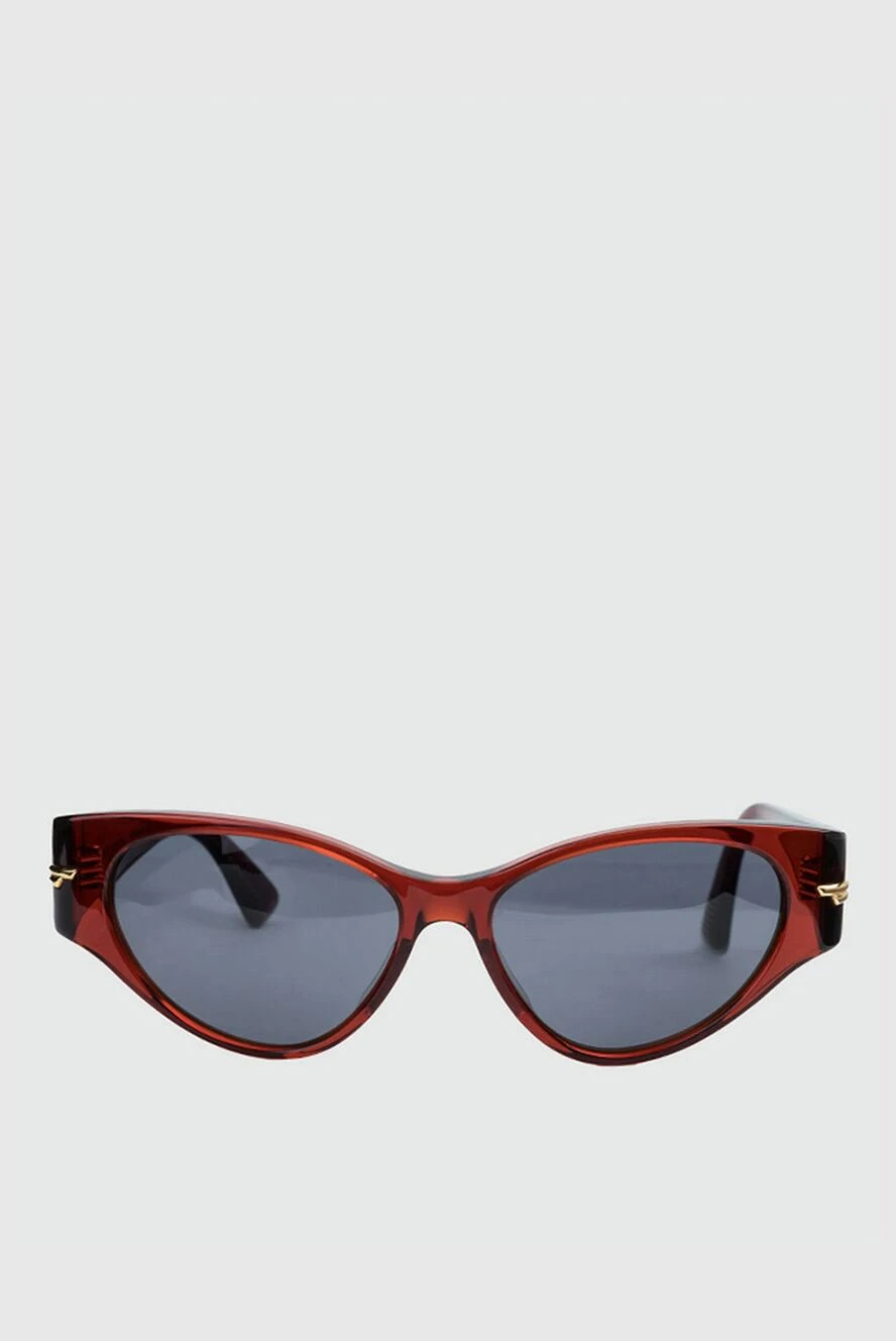 Bottega Veneta женские очки из пластика и металла красные женские купить с ценами и фото 155732
