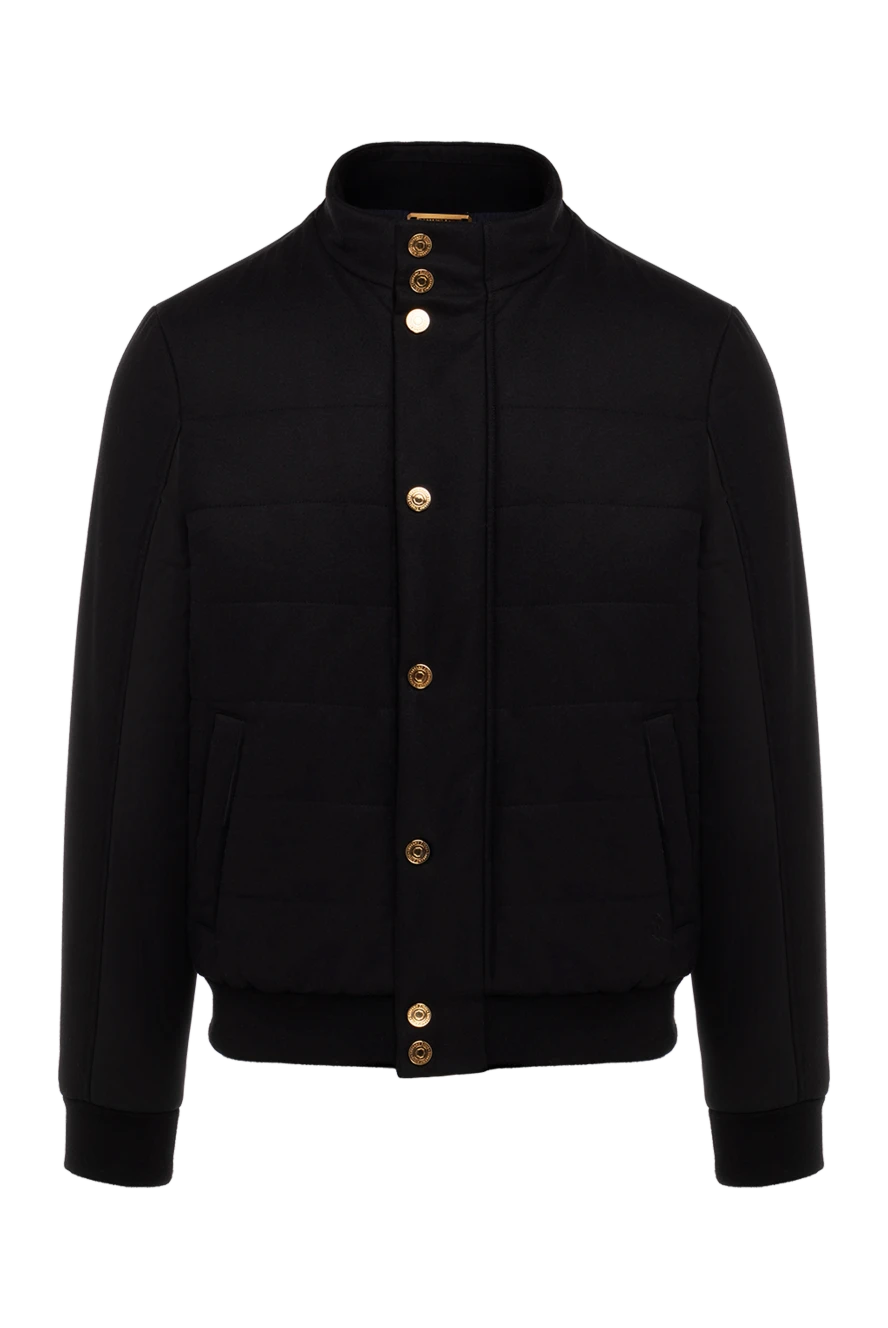 Stefano Ricci куртка з кашеміру та вовни чорна чоловіча 155775 - фото 1