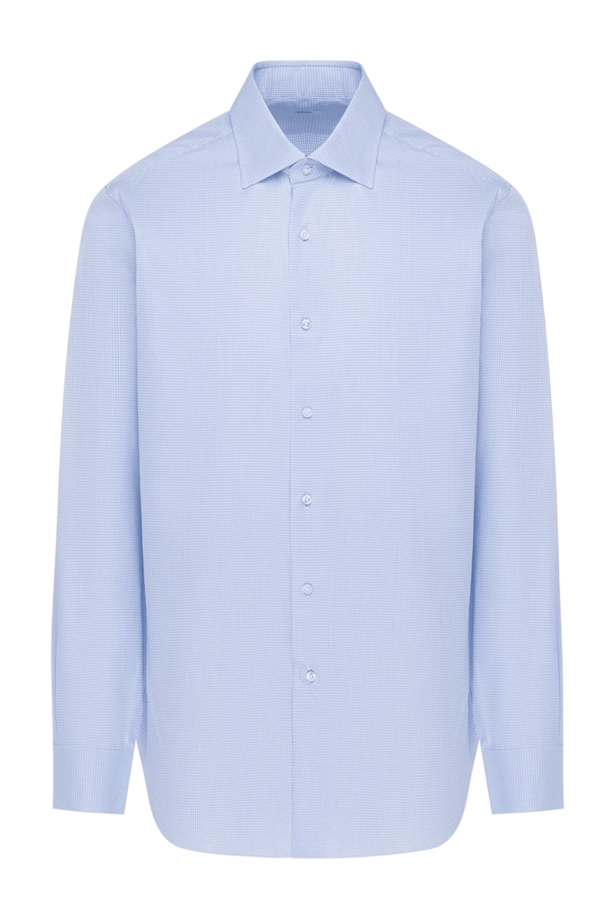 Barba Napoli blue cotton shirt for men 155826 - photo 1