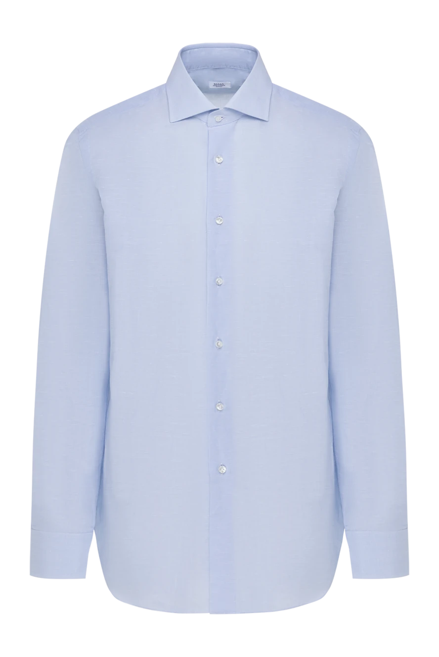 Barba Napoli man blue cotton shirt for men 155829 - photo 1