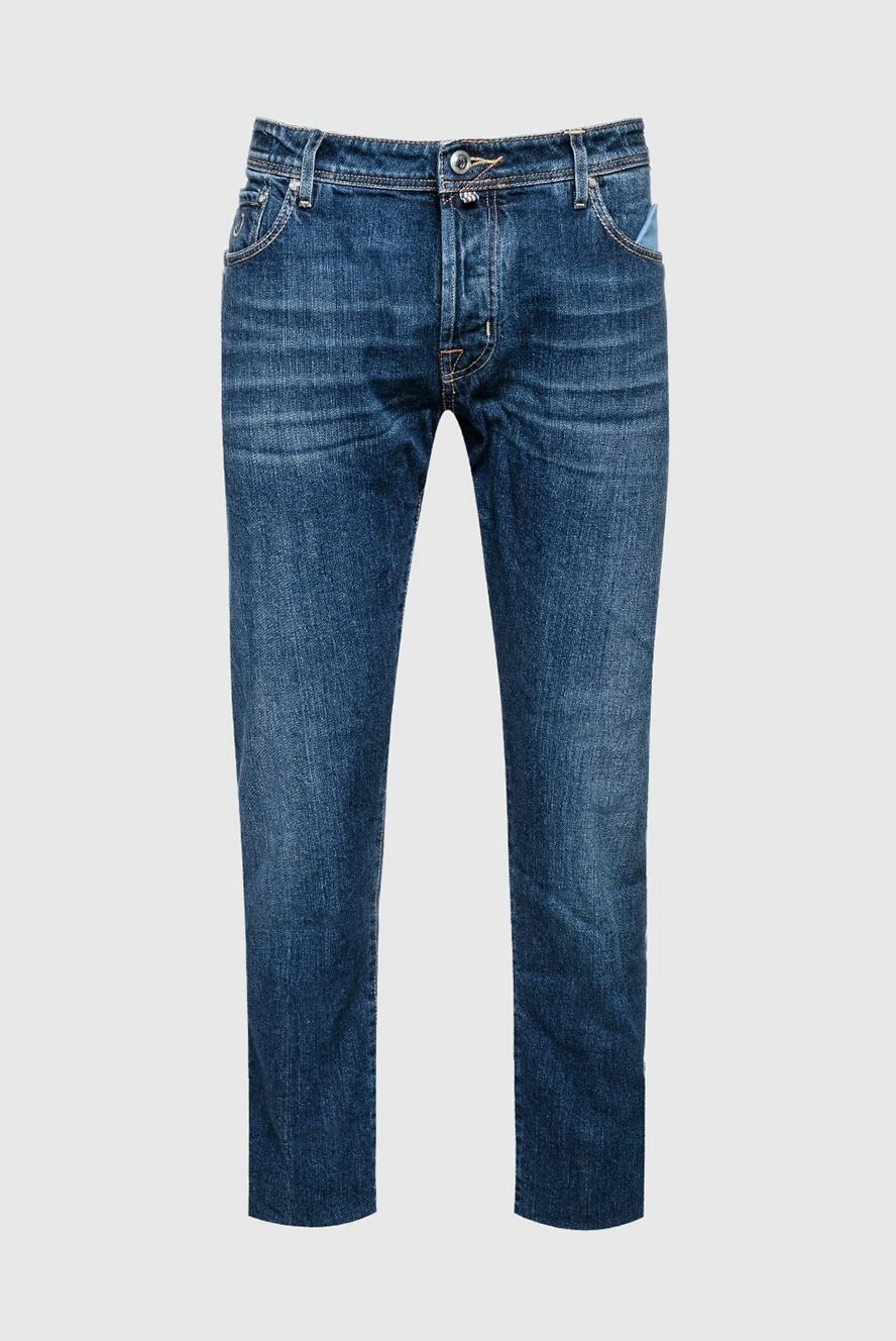 Jacob Cohen мужские джинсы из хлопка синие мужские купить с ценами и фото 156326