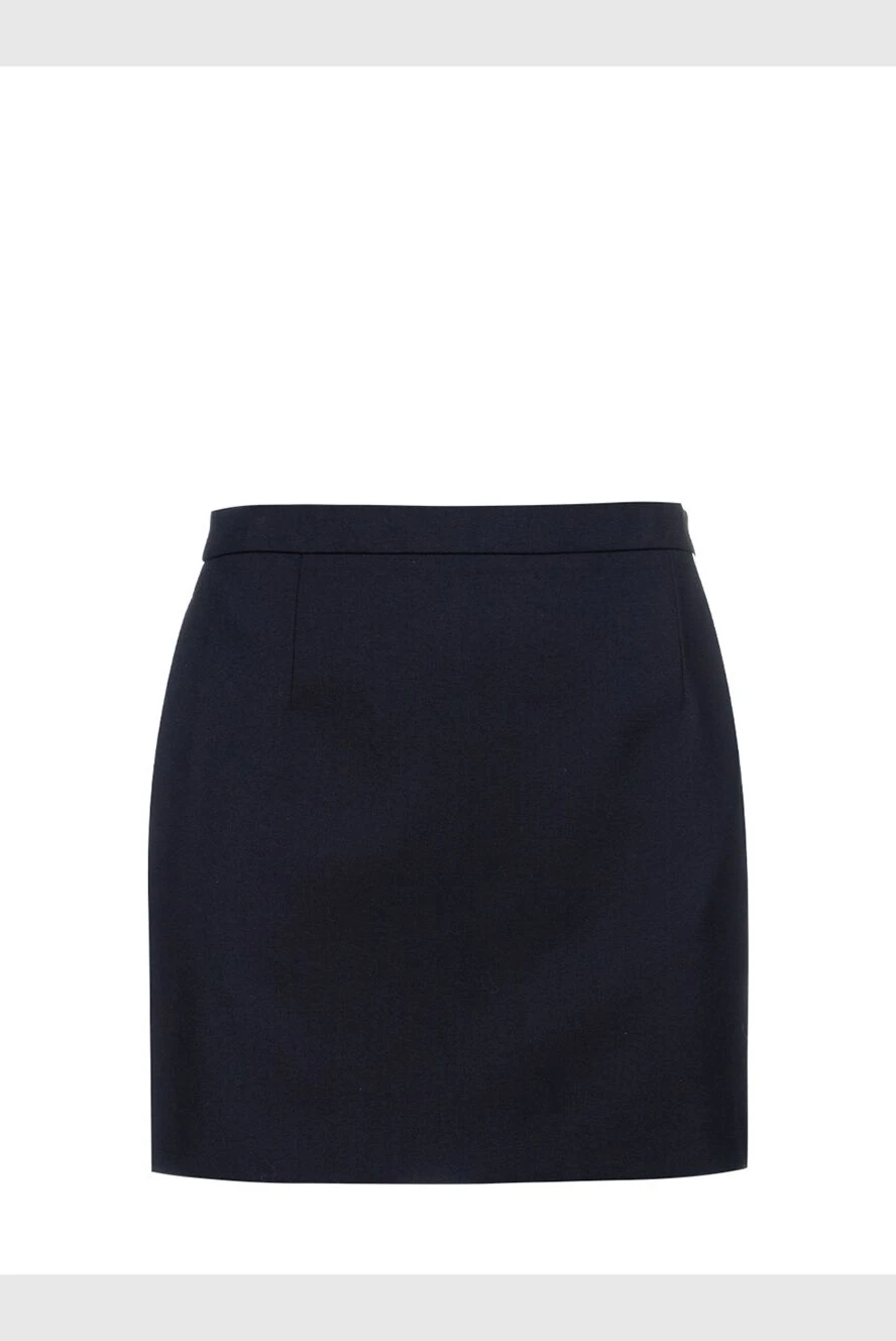 Saint Laurent classic black wool mini skirt 156449 - photo 1