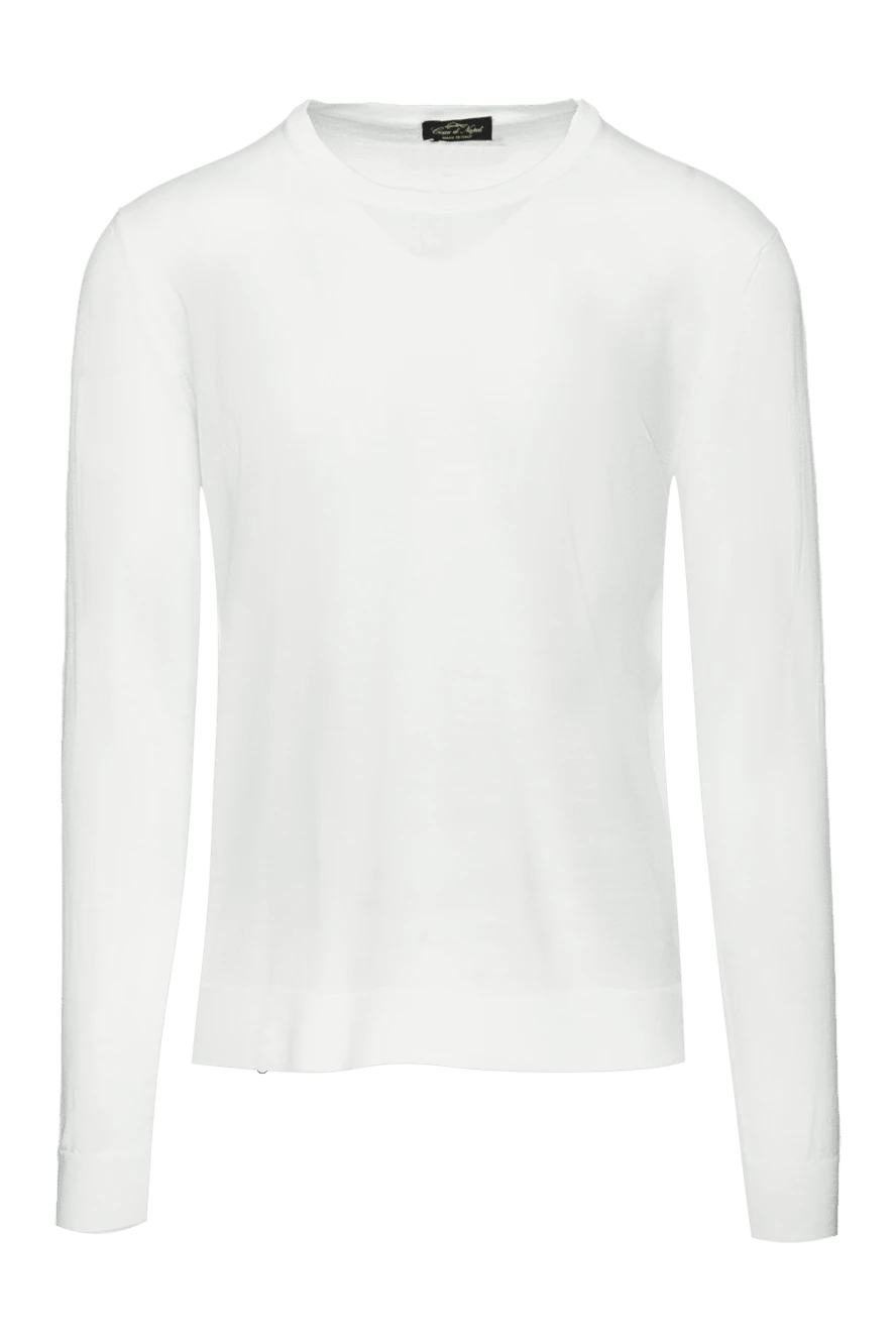 Cesare di Napoli man white wool jumper for men buy with prices and photos 156832 - photo 1