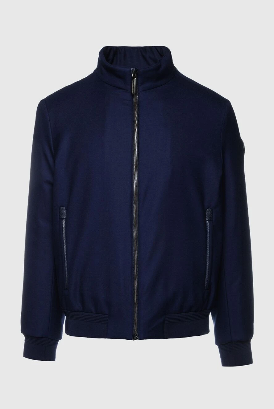 Stefano Ricci куртка з вовни синя чоловіча 156887 - фото 1