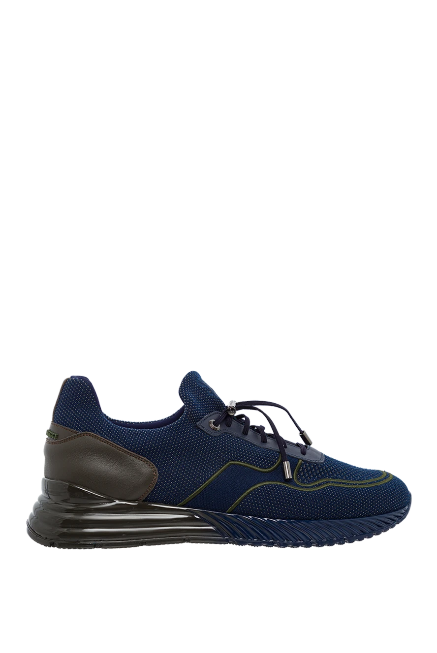 Stefano Ricci кросівки з поліестеру сині чоловічі 156893 - фото 1