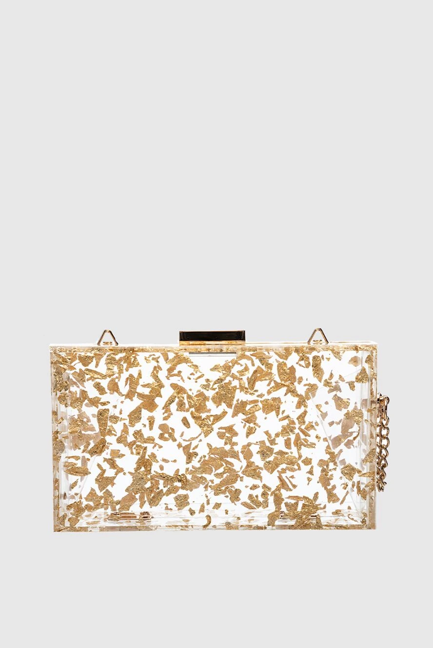 Olga Berg woman golden polyamide clutch for women buy with prices and photos 157393 - photo 1