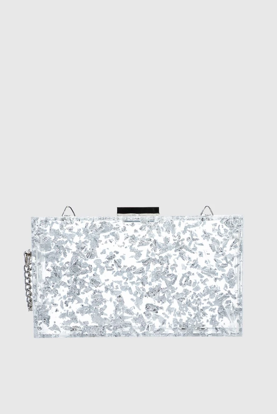 Olga Berg woman silver polyamide clutch for women buy with prices and photos 157394