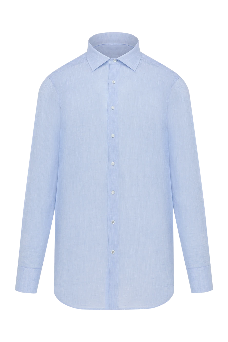 Tombolini man men's blue linen shirt 157399 - photo 1