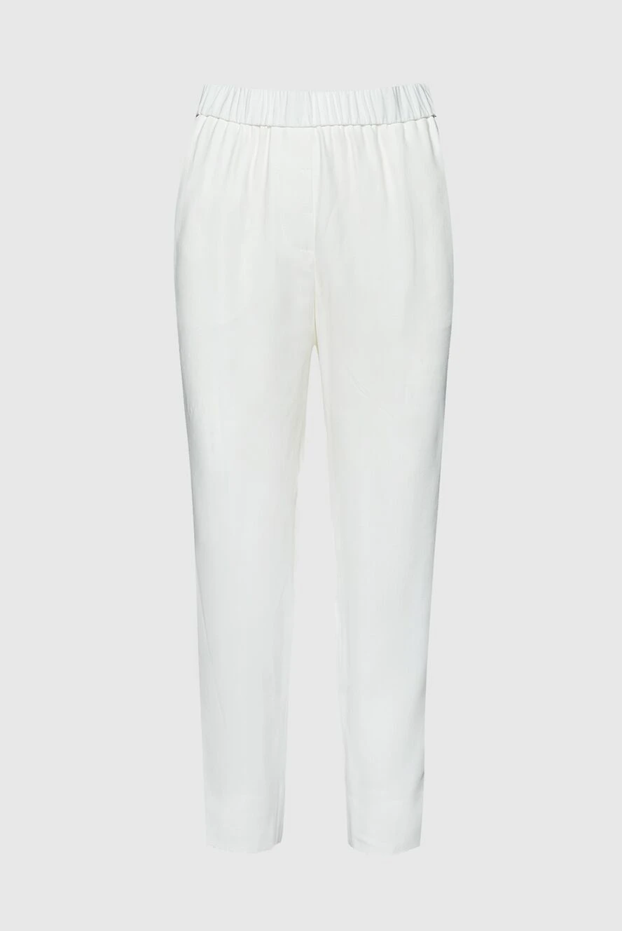 Peserico жіночі штани з ацетату та віскози білі жіночі купити фото з цінами 157566 - фото 1