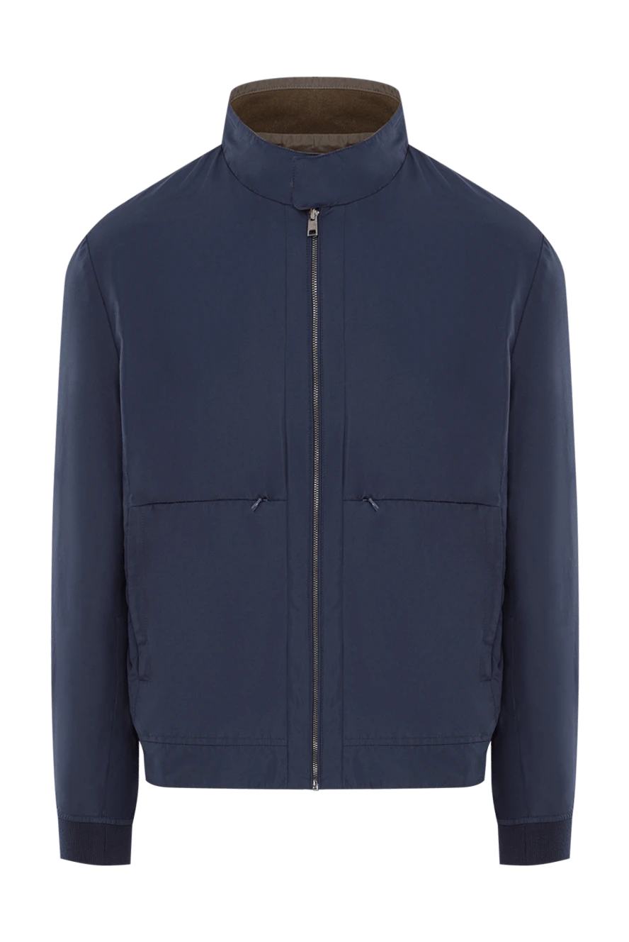 Cesare di Napoli куртка двостороння синя і хакі чоловіча 157621 - фото 1