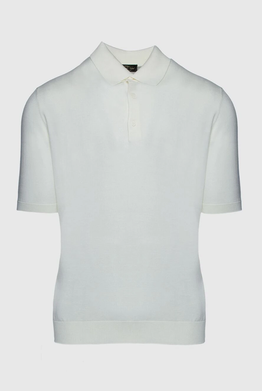 Cesare di Napoli man cotton and silk polo white for men buy with prices and photos 158099 - photo 1
