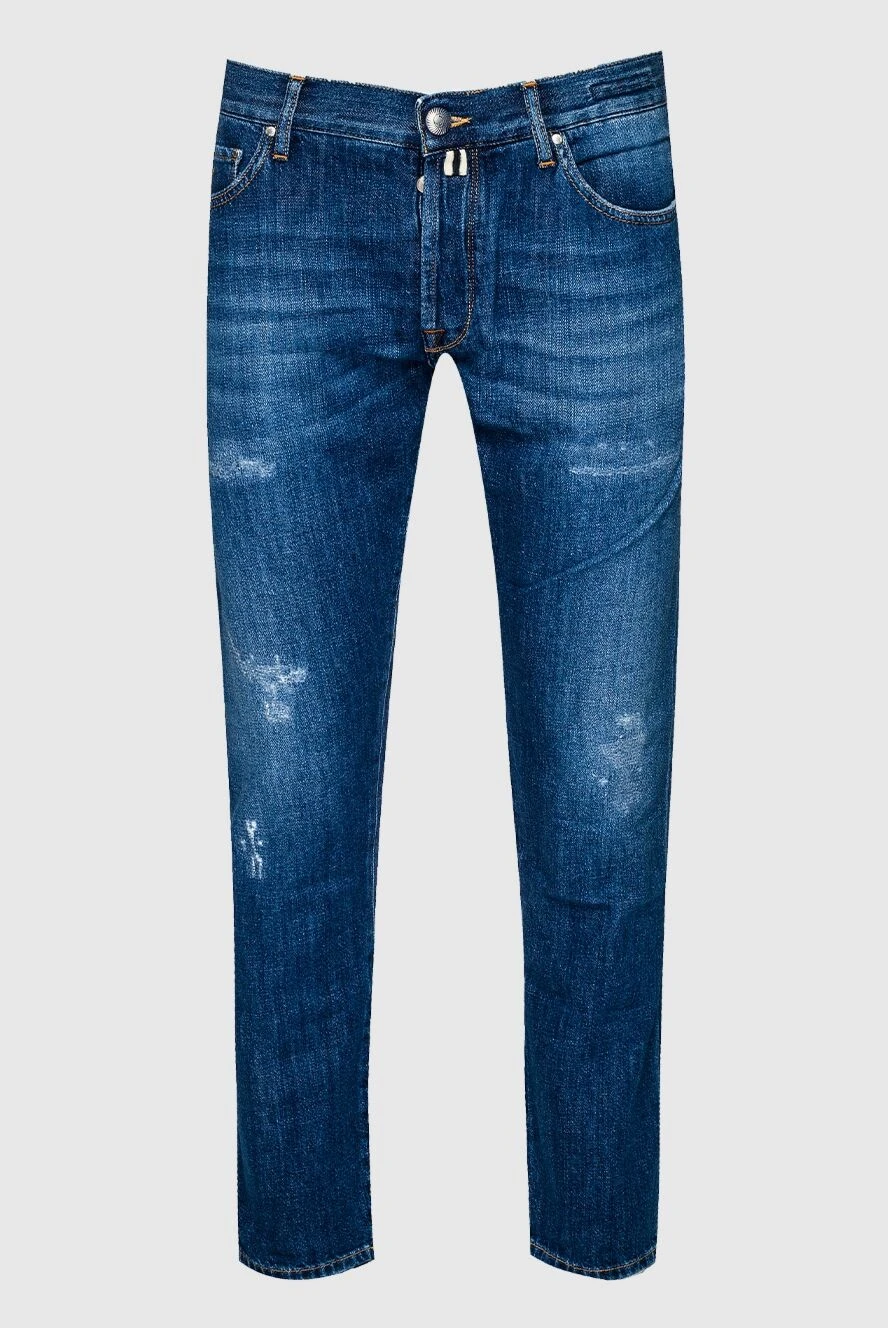 Jacob Cohen мужские джинсы из хлопка синие мужские купить с ценами и фото 158253