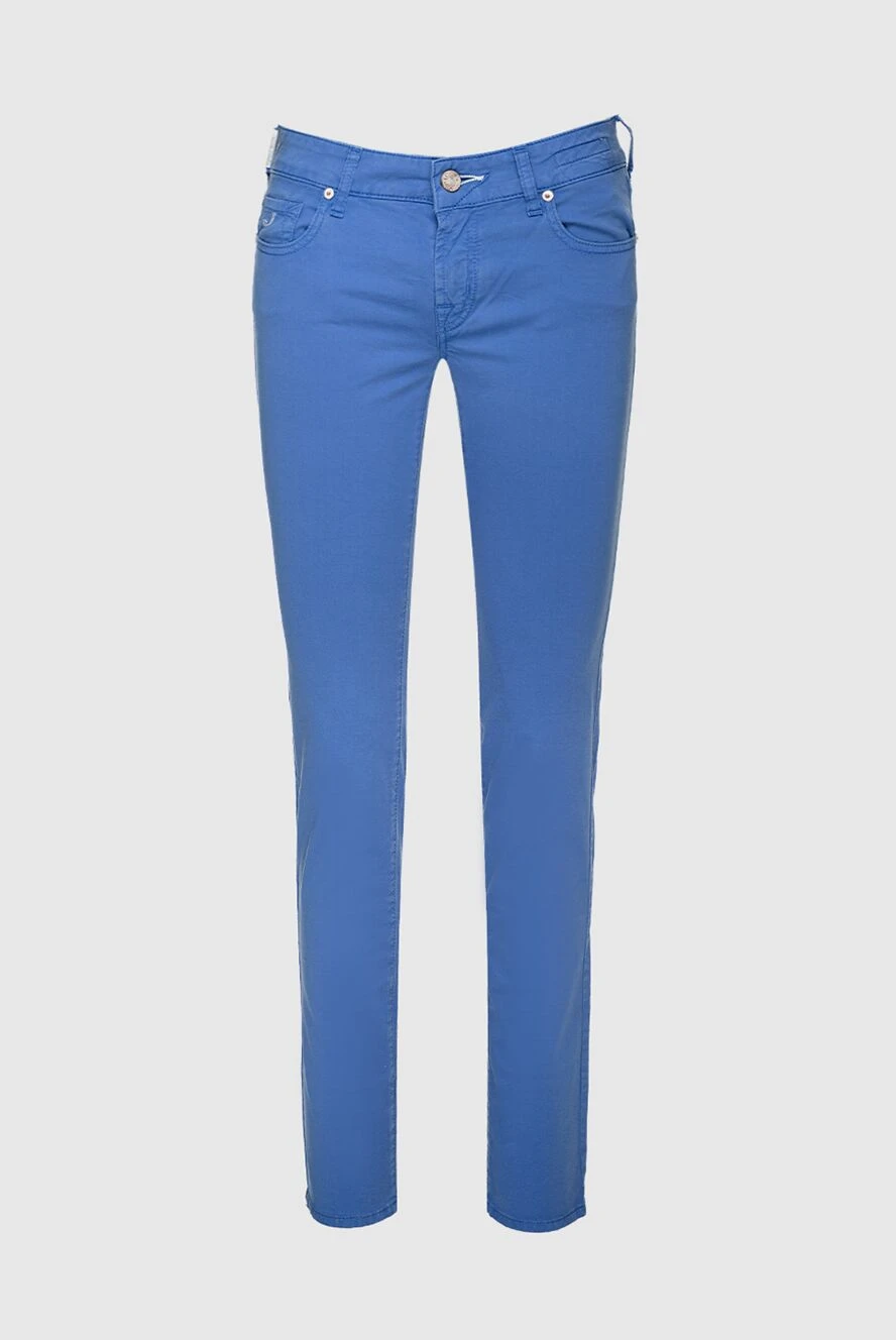 Jacob Cohen женские джинсы из хлопка синие женские купить с ценами и фото 158395