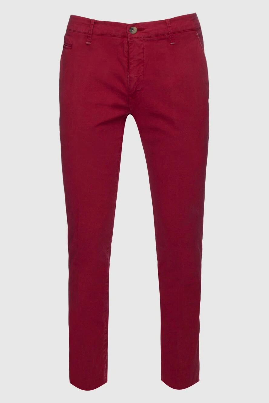 Jacob Cohen мужские джинсы из хлопка красные мужские купить с ценами и фото 158480